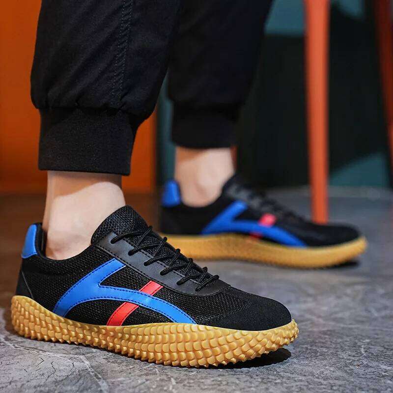 Men's Tug of War Non-slip Soft Breathable Wearable Sports Shoes Comfortable Large Size Striped Patchwork