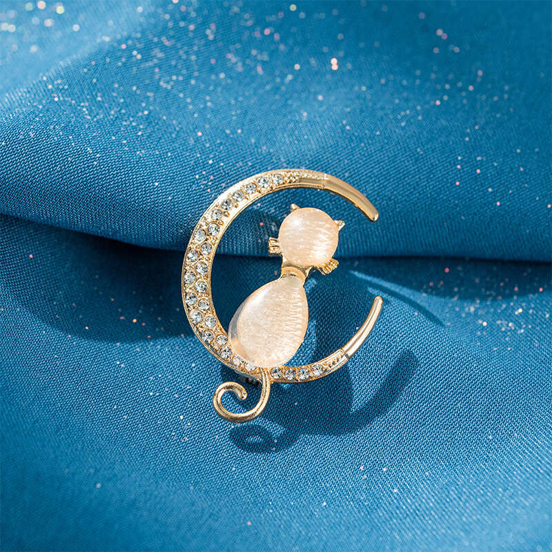 Korean Style Fashion Flower Elegant Temperament Versatile Simple Decorative Clothing Accessory Alloy Brooch