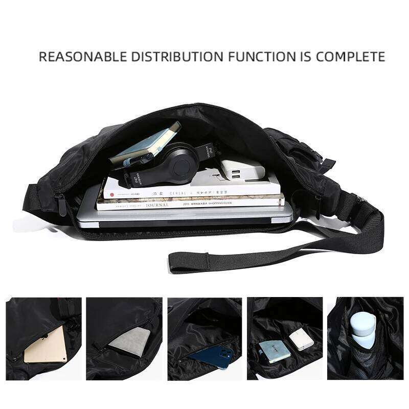 Korean Style Men Messenger Bags Women Travel Casual Large Hobo Waterproof Nylon Laptop Crossbody Shoulder Bag
