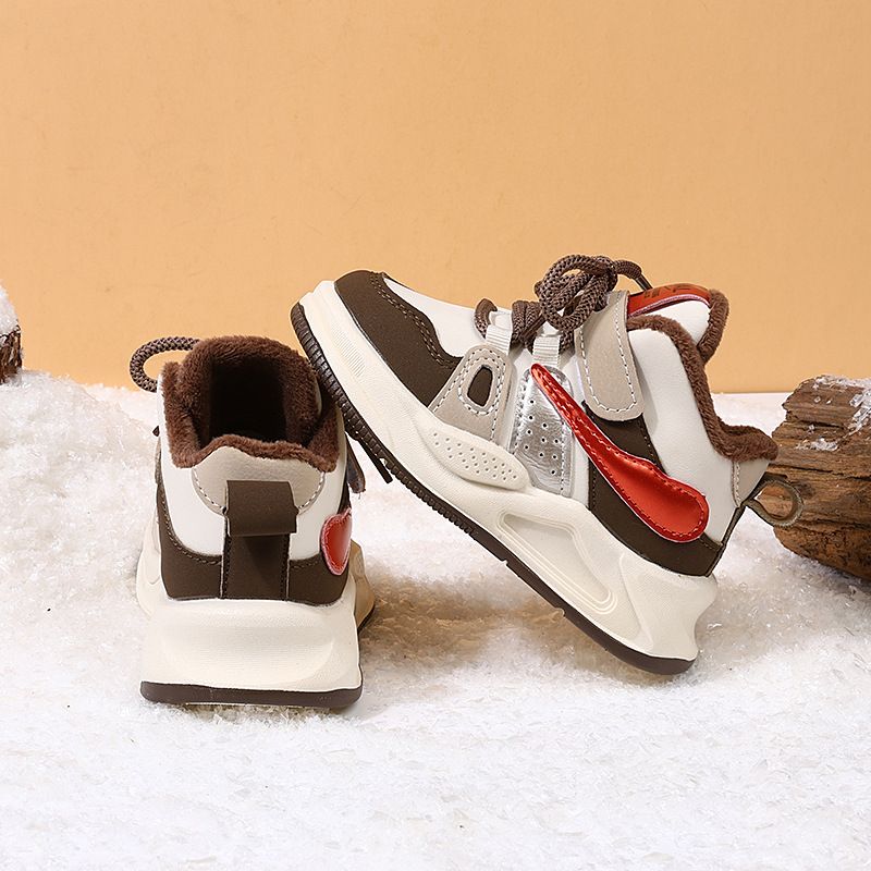 Fashion Kids Shoes Boys Girls Sneaker Spring Skateboard High Top School Basketball Sports Shoes Kidsnest for Toddlers Size 21 - 30 K0616