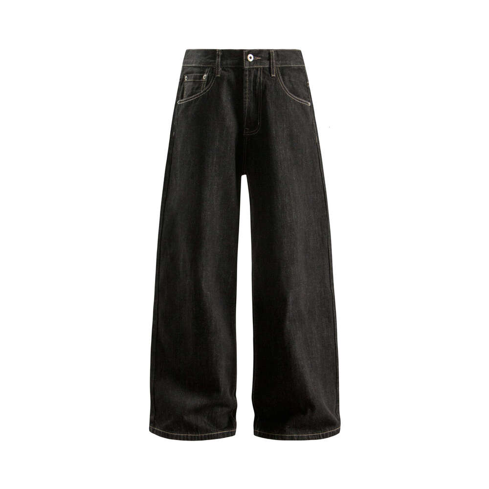 American Style Jeans Trendy Loose Wide-Leg Casual Pants B5