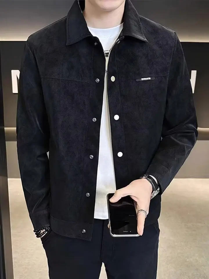 Trendy Highend Mens Jacket Casual Korean Street Fashion Top Layer Hollow Sleeve AutumnWinter Coat Y2K Coats 250813