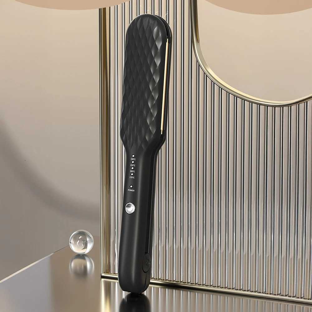 Hair Straightener Quick Heat 4 Temp Settings Reduces Hair Damage Multi-Functional Hair Straightening Iron Salon Hair Styling Tool W250814