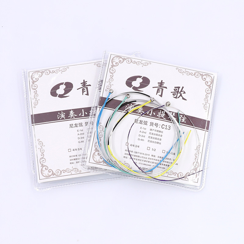 C13 violin strings, nylon strings, violin string sleeves, violin string accessories