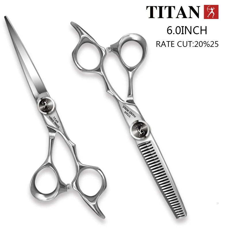 TITAN professional hairdresser scissors barber scissors hair cutting thinning set of 5.5/6.0/6.5.7.0inch japan440c steel 250812