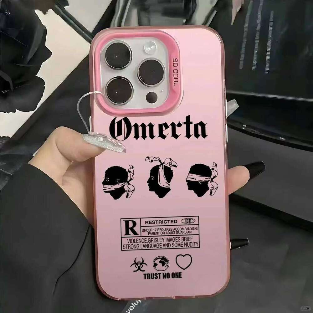 Fashion Designer forPhone Xs Xr 7 8 11 12 13 Mini 14 15 16 Pro Max Coque Omerta Phone Case