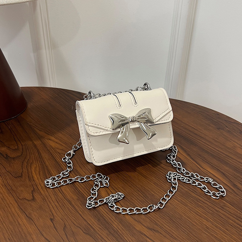 Luxury Brand Designer Bag Dropshipping Niche Bow Bag 2025 New Trendy Sweet Cool Mini Lipstick Chain Bag Crossbody Small Bag For Women