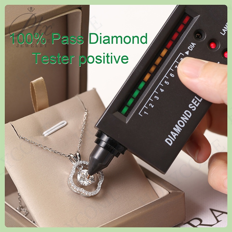 D Color VVS1 925 Sterling Silver Pendant Necklace 2CT Round Cut Engagement Wedding Fine Jewelry Gifts For Women Wholesale Price