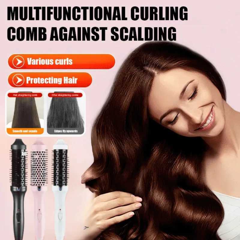 Styling Comb Hairdressing Comb Lightweight Portable Electric Curling Iron Smooth Frizz Caring Care Hair Comb Fluffy Hairstyle W250814