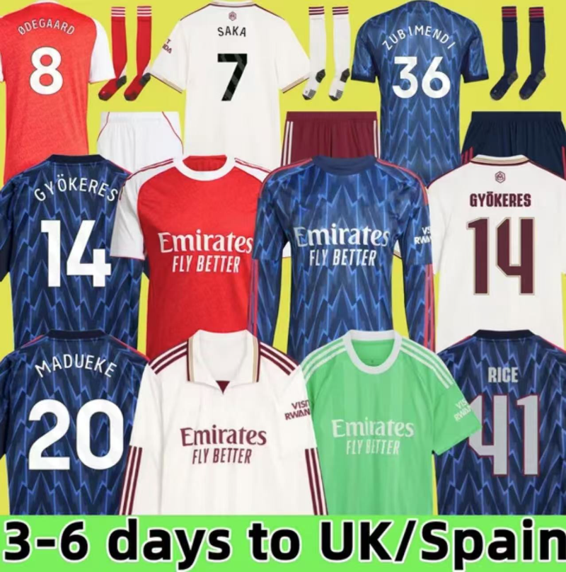 Soccer Jerseys Men Kids 25 26 SAKA GABRIEL JESUS SMITH ROWE RICE RETRO THOMASFABIO VIEIRA MARTINELL 2025 2026 Camiseta de futbol TIERNEY football shirt