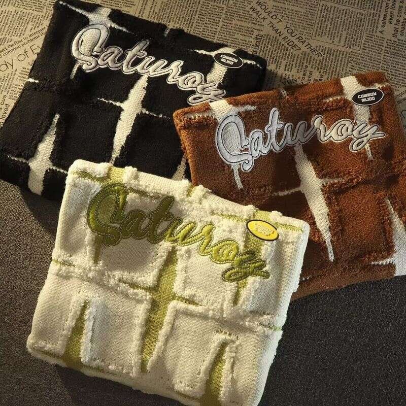 Men's Retro Star Knit Sweater - Oversized Couple-Style Pullover For Spring & Autumn, Lazy Chic Loose Fit Top