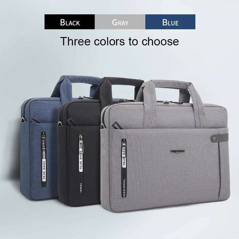 Large Briefcases For Men Canvas Tote 15.6 Inch Laptop Case Waterproof Work Bags Business Mens Shoulder Bag Office Messenger