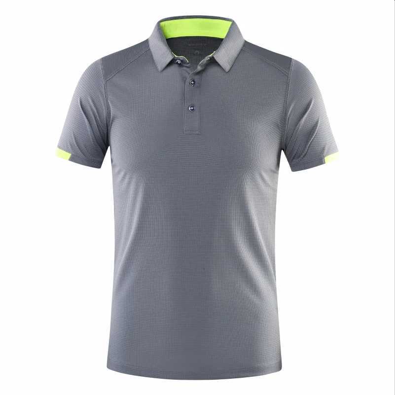 Chuick Drying Short Sleeved Polo Shirt Golf Company Group Brand Breathable Mesh Lapel Sports Short Sleeved 8 Colors Large 2024 XJ250804