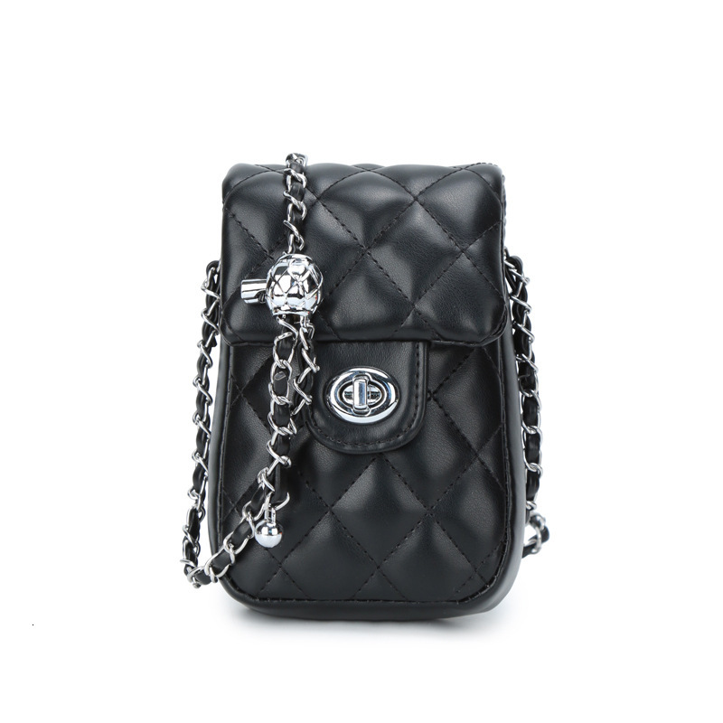 Luxury Brand Designer Bag 2025 New Summer New Bag Women's Diamond Chain Small Style Fashion Single Shoulder Bag Trendy Crossbody Phone Bag