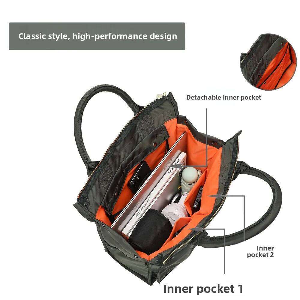 City Bag Men's Large Capaci Nylon Crossbody Casual Commuter Tote Single Oulder Bag Lightweight Vertical Square Ape Bapa