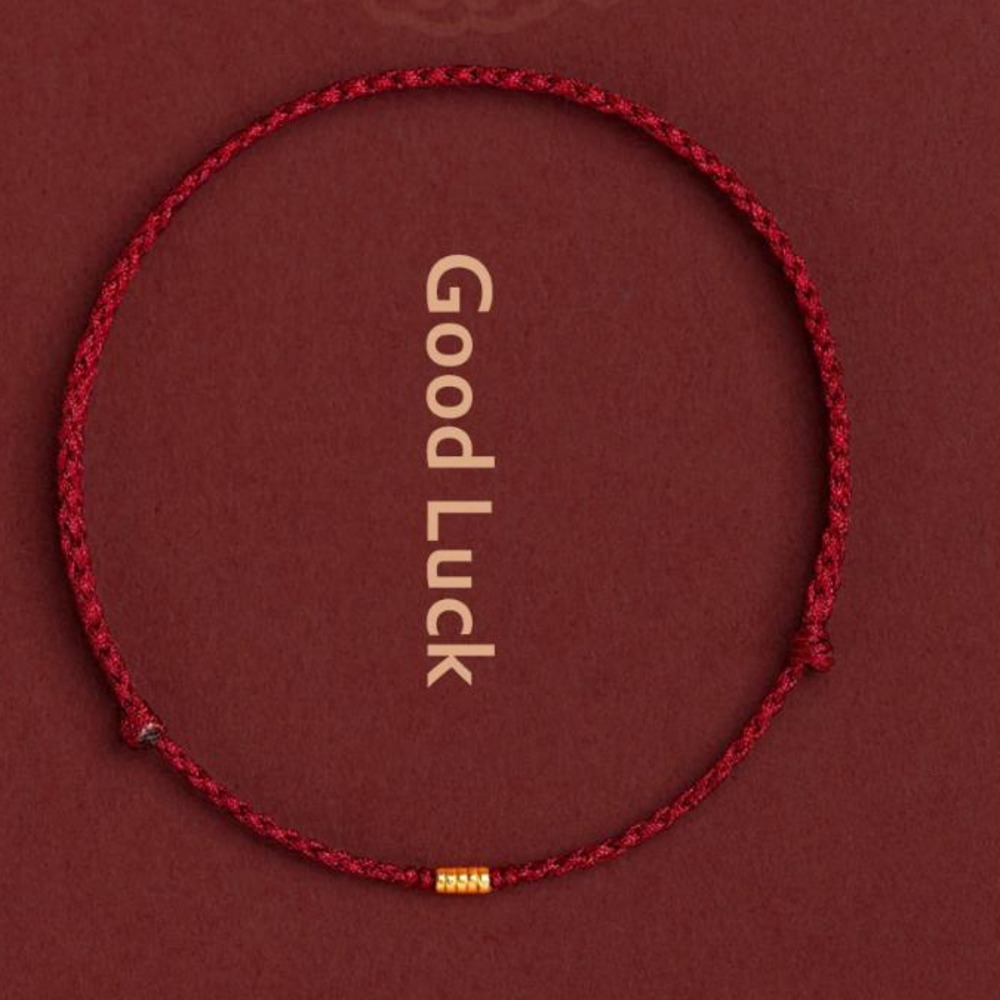 Bangle Charm Bracelets Red String Bracelet With Bead Kabbalah Protection Thread Handmade Good Luck Gift For Women Men Girls Boys