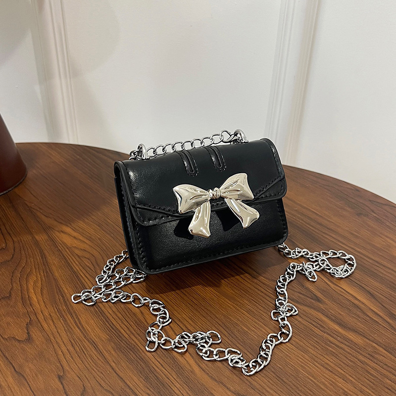 Luxury Brand Designer Bag Dropshipping Niche Bow Bag 2025 New Trendy Sweet Cool Mini Lipstick Chain Bag Crossbody Small Bag For Women