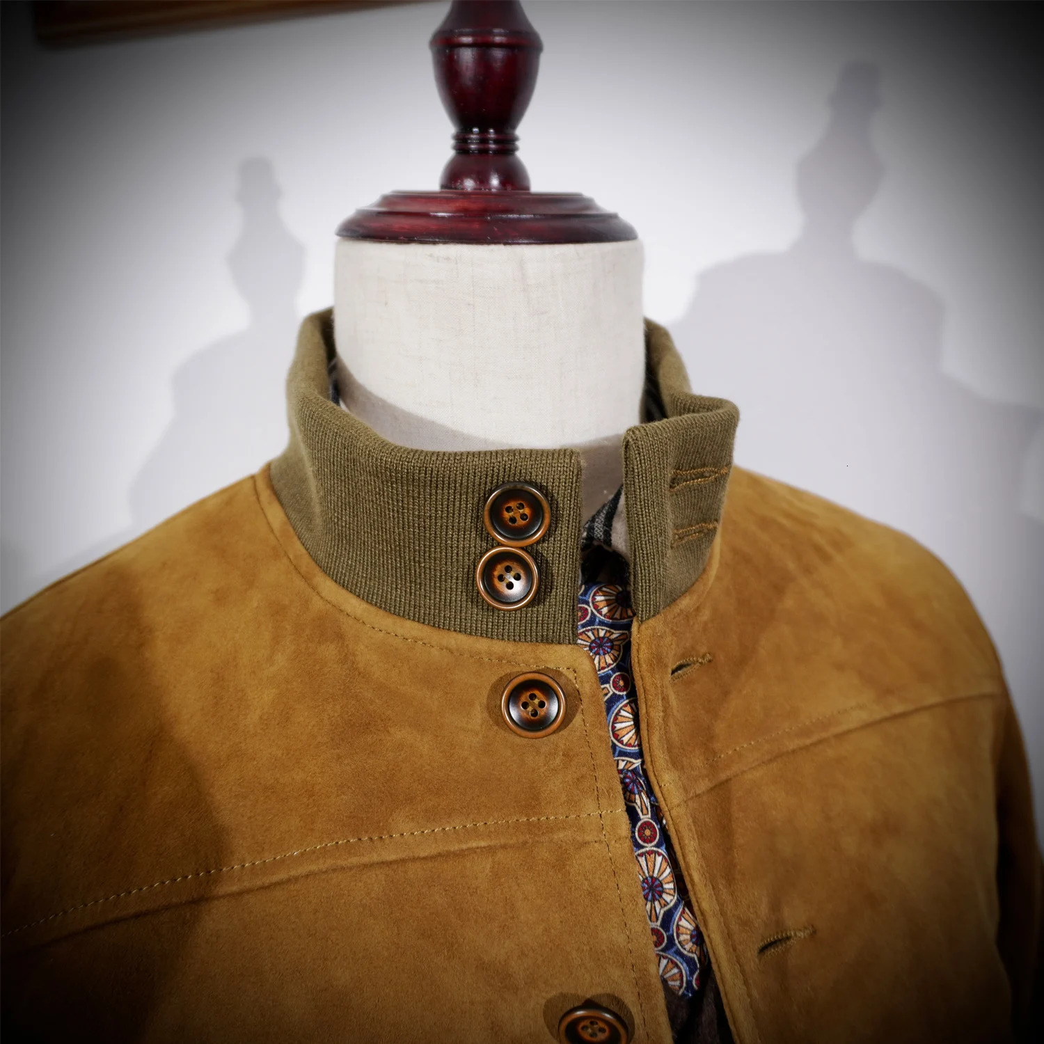 American Retro A1 Flight Suit Suede Leather Deerskin Leather Jacket Mens Short Jacket Slim Fit Amei Kaji 250808