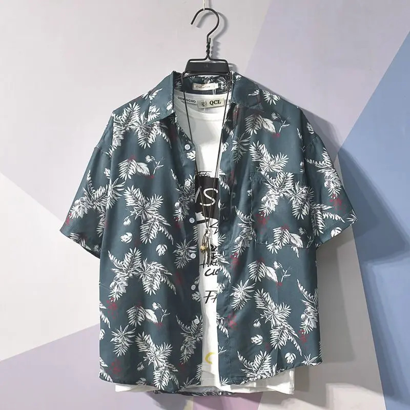 Printed Shirts And Blouses For Men Colourful Hip Hop Clothing Geometric Funny Man Tops Hawaiian Graphic With Pocket Floral Xxl S 250808