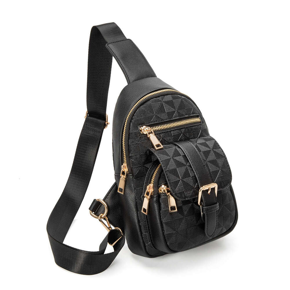 Lacel Urwebin Womens Pattern Sling Bag Multi - Pocket Large Capacity Adjustable Strap Stylish Chest Bag for Daily Travel Casual Use shoulder bag 1
