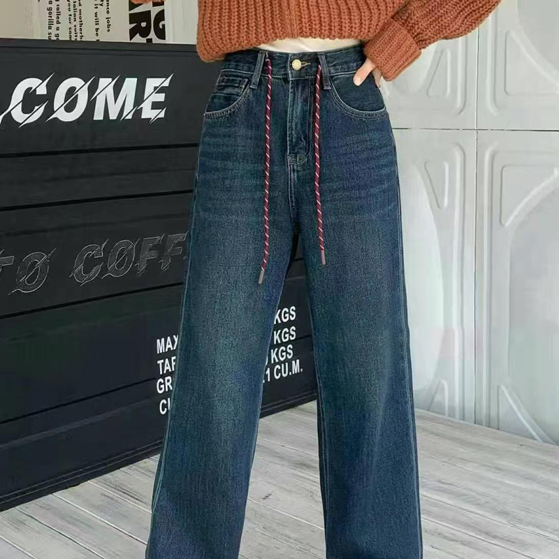 Stylish Rigid-Fit Straight Jean for Women Premium Quality Elastic-Free Trousers