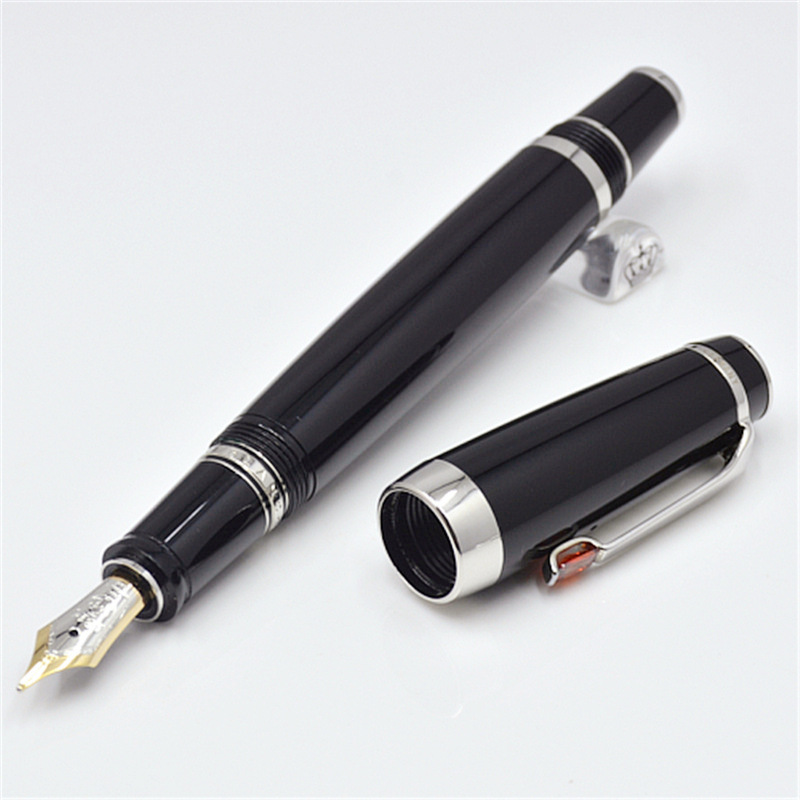 Wholesale Bohemies Black Resin Mini Rollerball Portable Short Travel Office School Dwe74 Writing Ball Pens With Gem And Serial Number