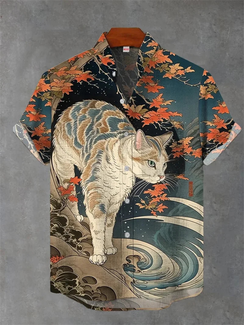 Mens Hawaiian Shirt 3D Fashion Imported Clothing Printed Single Breasted Top Casual Wear Camisa De Hombre Cosas Baratas 250808