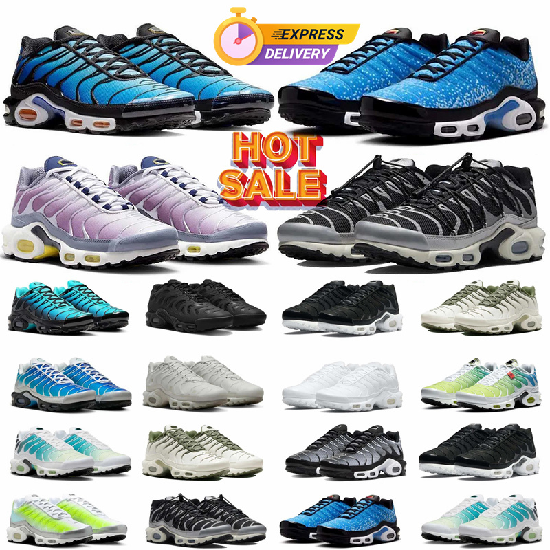 Designer Running Shoes Tnss Men Women Tn Plus 3 Triple White Black Sky Blue Gradient Dusk tns Plus Tennis Mens Trainers outdoor Sports Sneakers Size 40-46