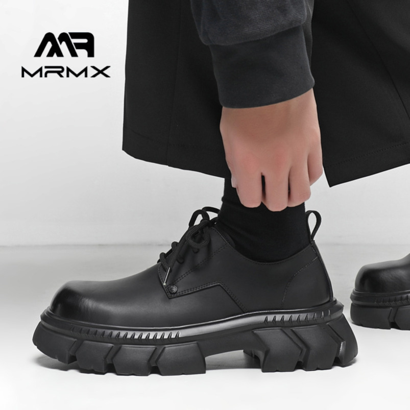 Men's 2025 New Casual Genuine Leather Business British Style Formal High-End Thick Sole