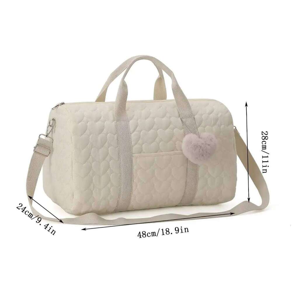 Newborn Baby Care Mummy Shoulder Bag Embroidery Quilted Stroller Diaper Storage Organizer Large Handbags