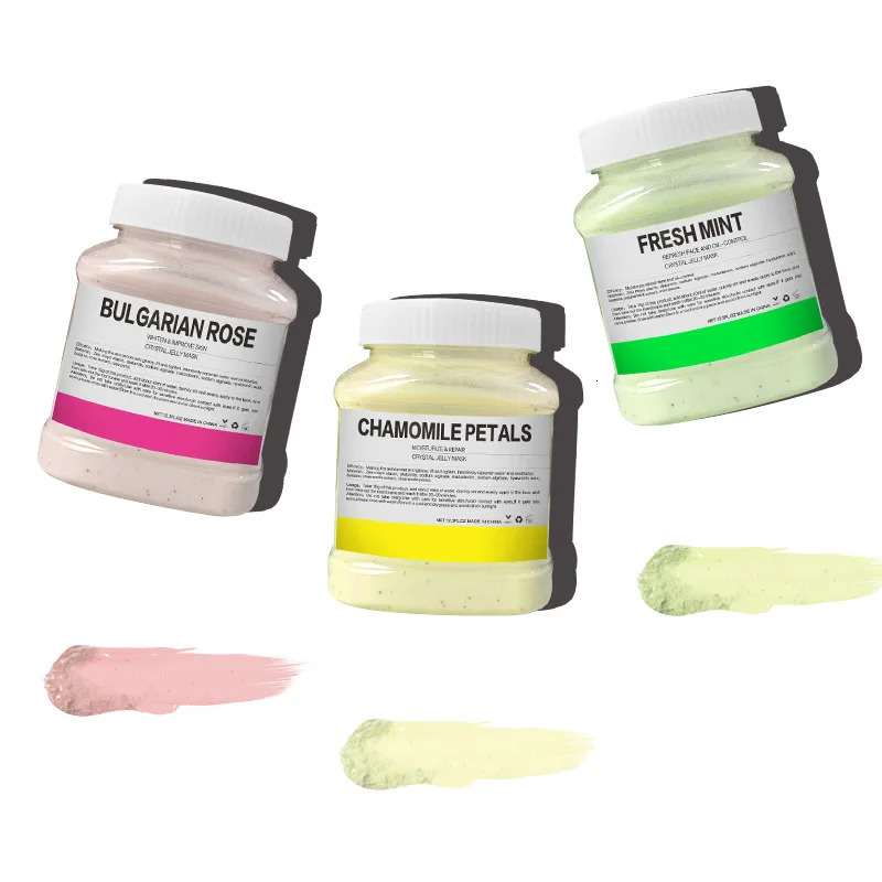 350g Hydrating 24K Gold Soft Mask Powder Rose Petal Crystal Jelly Mask Powder Skin Care Drop 250807