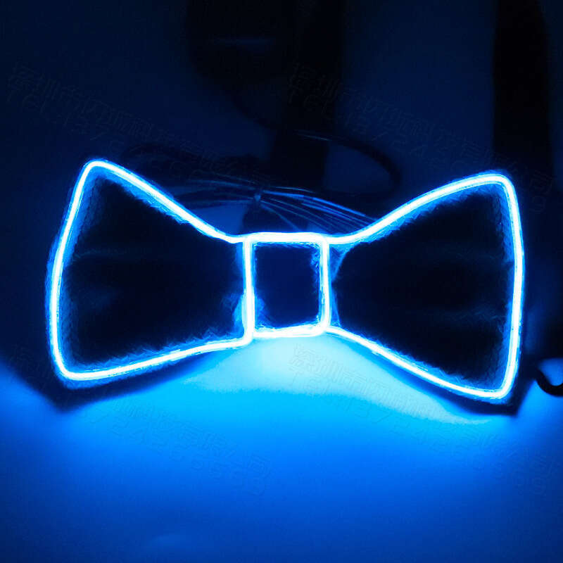 Suitable for Christmas Carnival LED Glowing Bow Tie Dance Party Costume Performance Props
