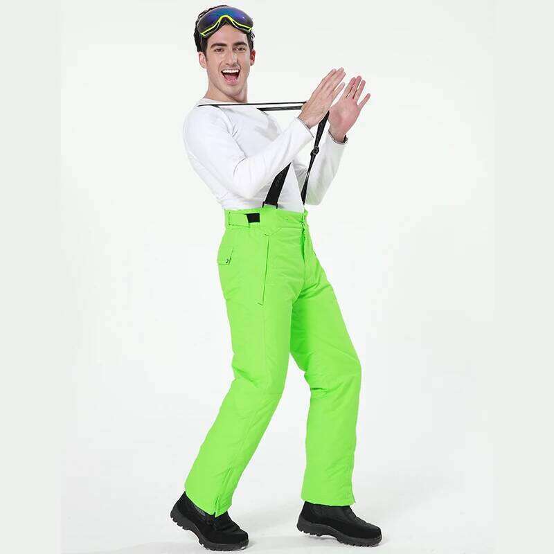 Detector new outdoor Windproof Waterproof Breathable Double Layer Winter snow trousers ski Snowboarding pants man