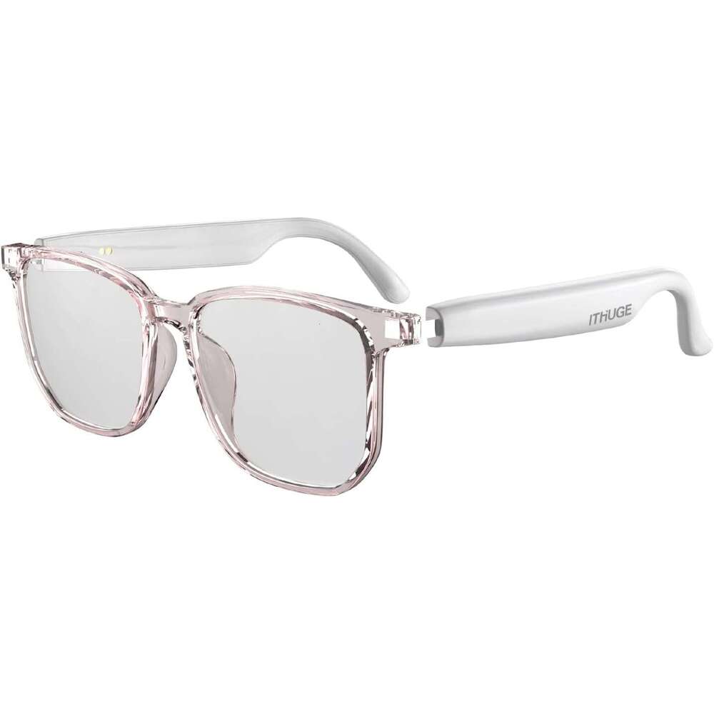 ITHUGE Smart Bluetooth Glasses 5.4| AI Voice Assistant 144 Language Translation Glasses, IP65 Waterproof Resin Frame for Men and Women, Noise Reductio