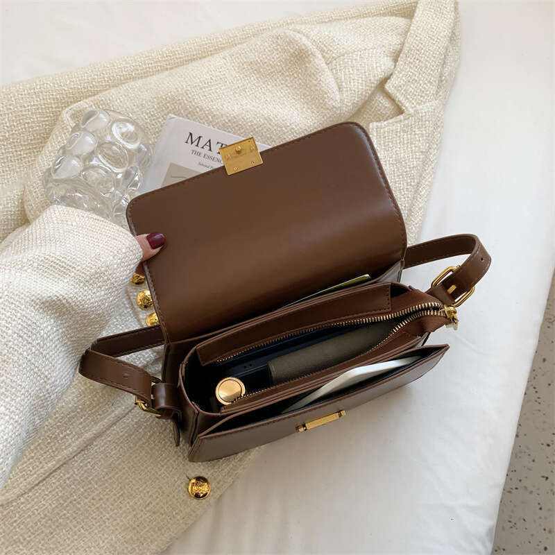 New Daily Solid Color Simple Saddle Korean Style Trend High-Quality Women's Crossbody Gift Bag