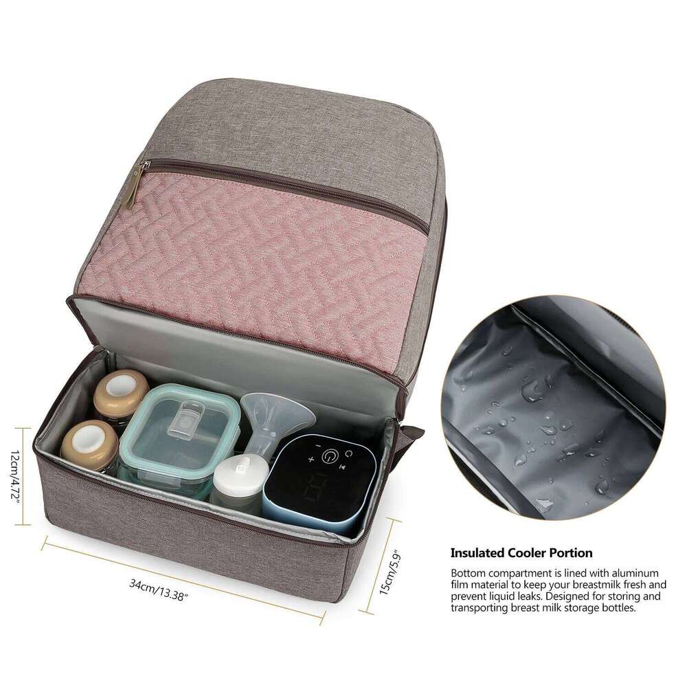 Mother and travel outdoor dining baby food fresh-keeping backpack milk storage mommy bag