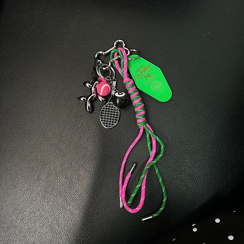 Small Niche Instagram Blogger With The Same Bag Accessories Diy Accessories Keychain M Series Woven Rope Mobile Bag Pendant 250811