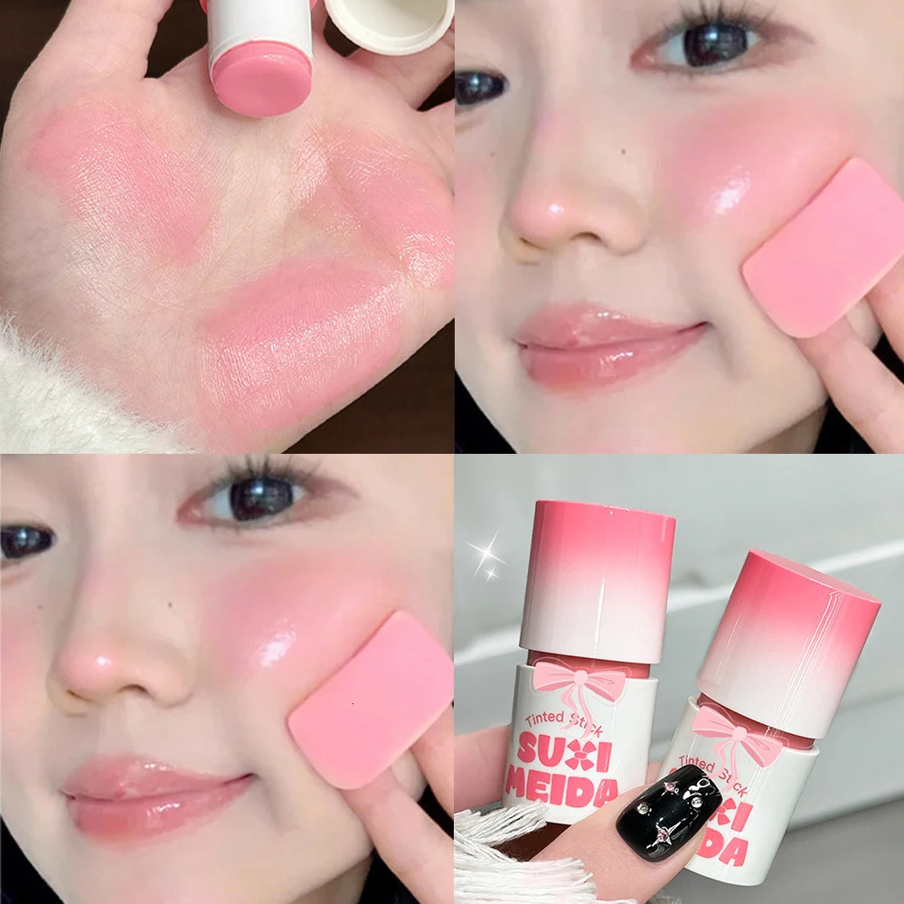 Water Light Rouge Blush Stick Cream Smooth Cheek Tint Monochrome Nude Blusher Natural Pink Orange Brighten Face Contour Makeup 250813