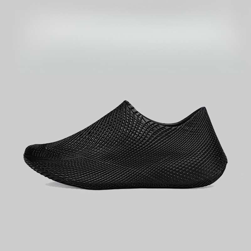 JGJP Black Warrior Breathable Honeycomb Lightweight Soft Sole Unisex 3D Printed One-piece Coconut Clog Shoes