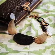 High Quality Ox Horn Bone Jewelry fashion Exaggerated Chain Link Necklace