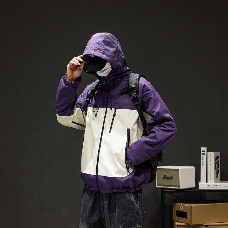 Men Jackets New Spring Autumn Fashion Ing Color Casual Trend Outdoor Windproof Waterproof Coats Hooded High Quality Tops