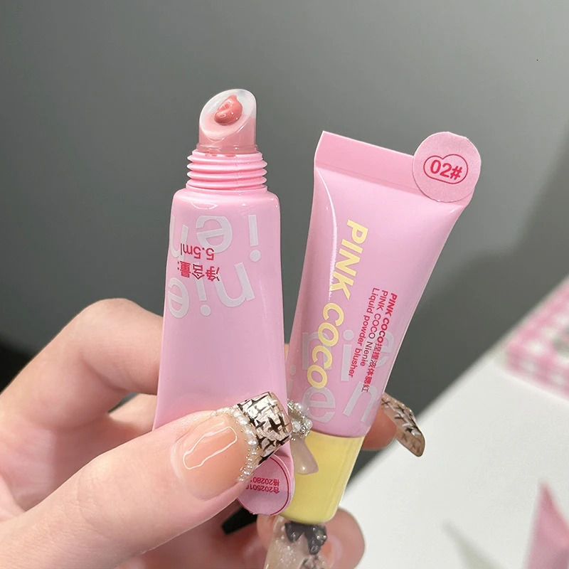 PINK COCO Squeeze Liquid Blush - Single Color Lip Cheek Duo-Use Easy to Apply with Long-Lasting Natural Finish Beauty Makeup 250813