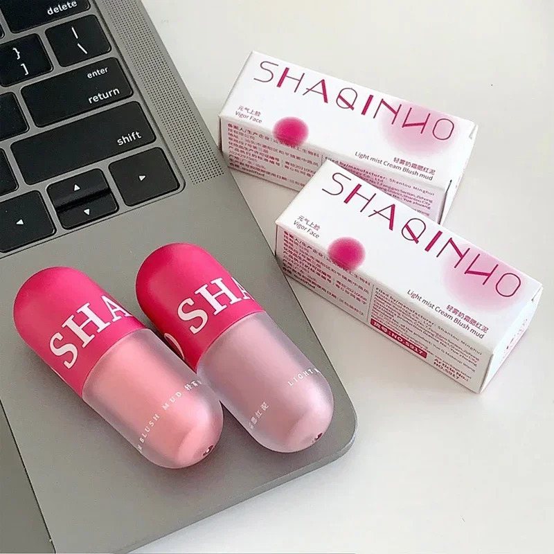 Mud Rouge Mini Blusher Matte Low Saturation Pigment Cheek Tint Natural Cheekbone Contouring Dye Clay Blush Cosmetic 250813