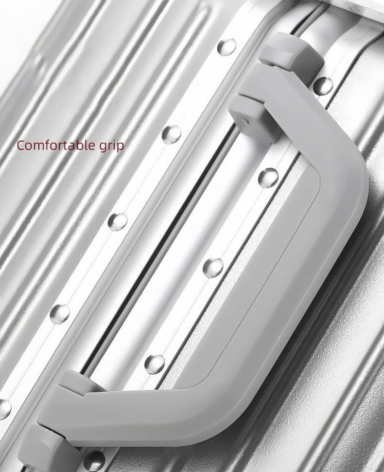 Trolley case Thicken travel suitcase Aluminum frame+PC+ABS silent universal wheel luggage wear-resistant and anti drop boarding suitcase