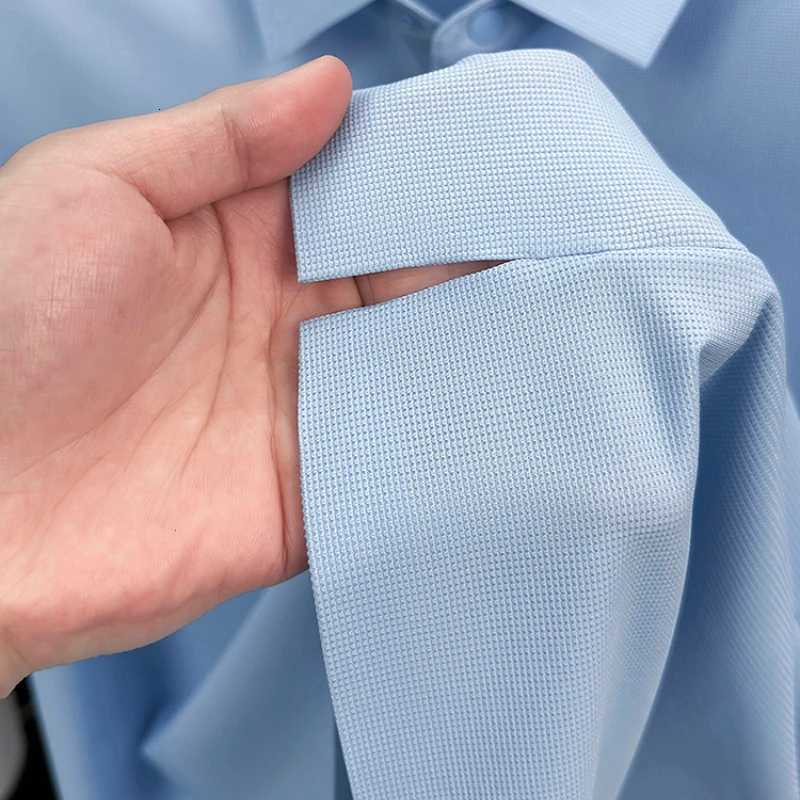 2025 Mens Sporty Polo Waffle Shirt | Moisture-Wicking Golf Tennis Top Sizes S-5XL Snap Buttons 7A Antibacterial High Quality XJ250804