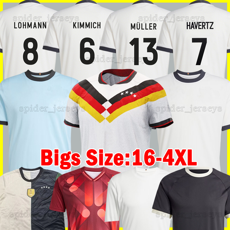 XXXL 4XL 2025 GermanyS 125TH Soccer Jerseys Anniversary Whiteout 25 26 HAVERTZ FULLKRUG SANE WIRTZ Player Verison Women's BAUMANN SCHULLER Football Shirts Kids Kits