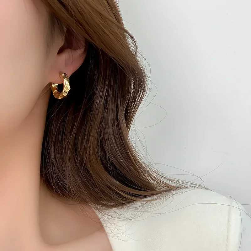 LATS New Design Trend Retro Geometric Hoop Earrings for Women Irregular Light Luxury Simple Circle Earrings Fashion Jewelry Gift XJ250814