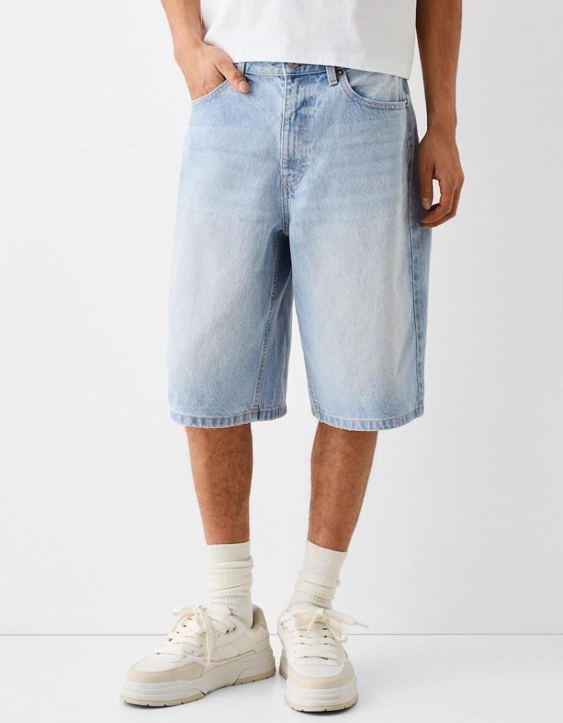 Men's Shorts Cross-Border Exclusive Supply Of European And American Denim Amazon Mid-Pants Style