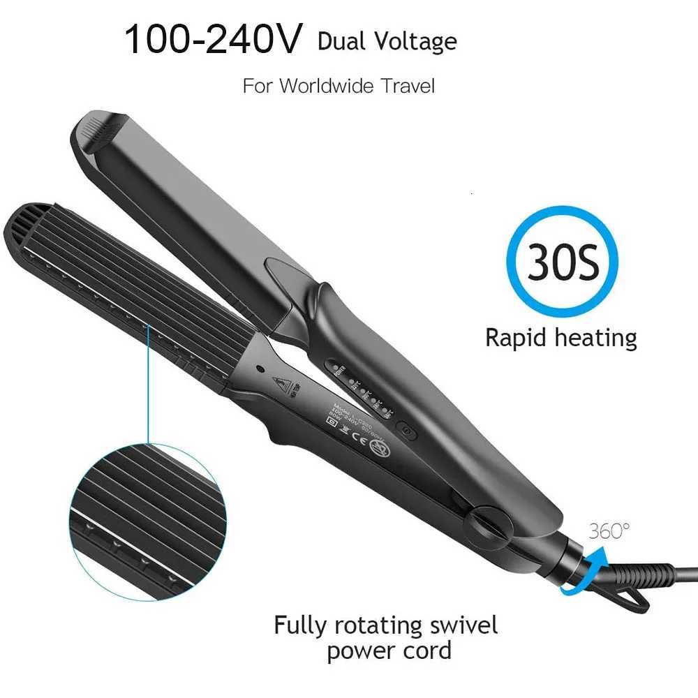 Multi Power Hair Straightener Has h Pairs of Interchangeable Plates and h Setting Temperatures Max 220 Corn Effect Styling Tool W250814