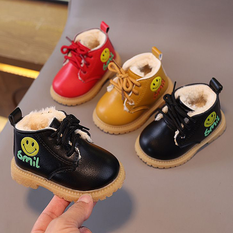 Toddlers Kids Winter Boots Infant Warm Thick Cotton Boys Girls Snow Boots Kidsnest Little Baby Leather Cotton Boots Fashion Soft Sizes Sizes US1C-US5C